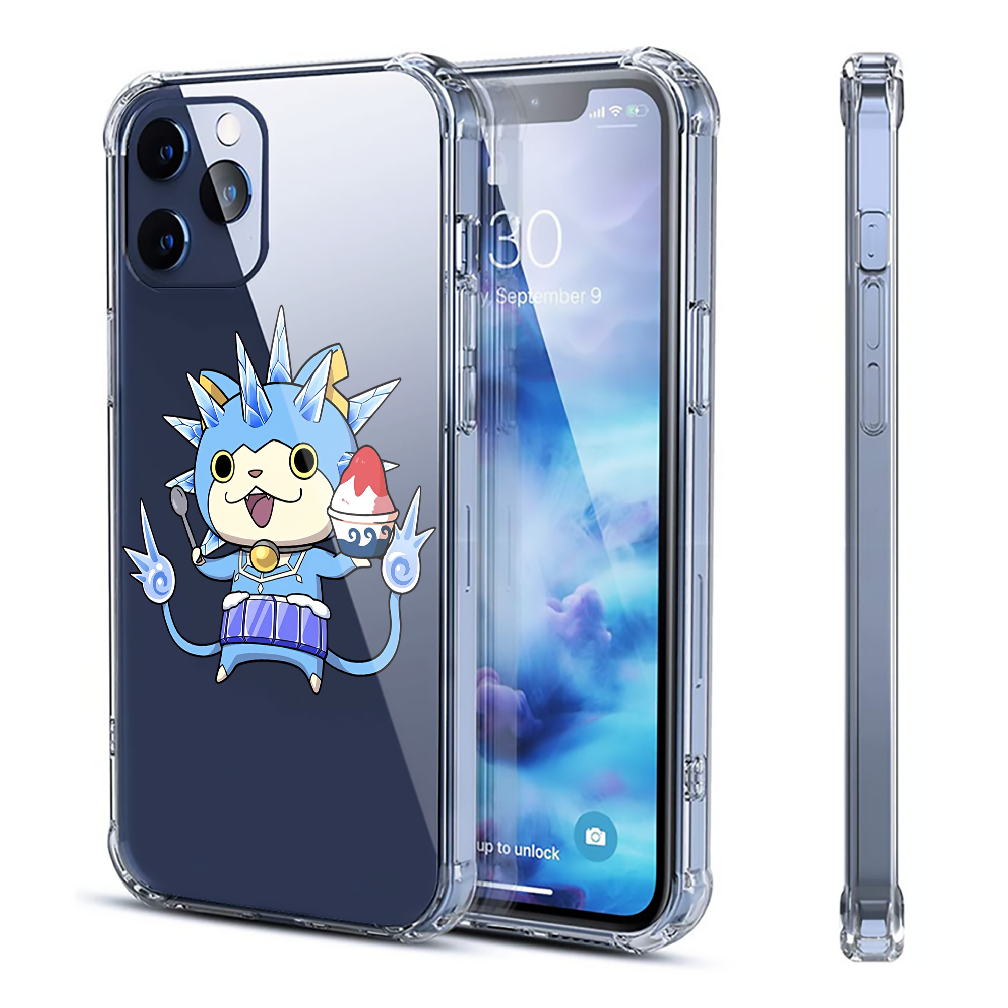 （画像用） 妖怪ウォッチ Yo-kai Watch 【iPhone 12シリーズ対応】透明スマホケース（クリアソフトケース）